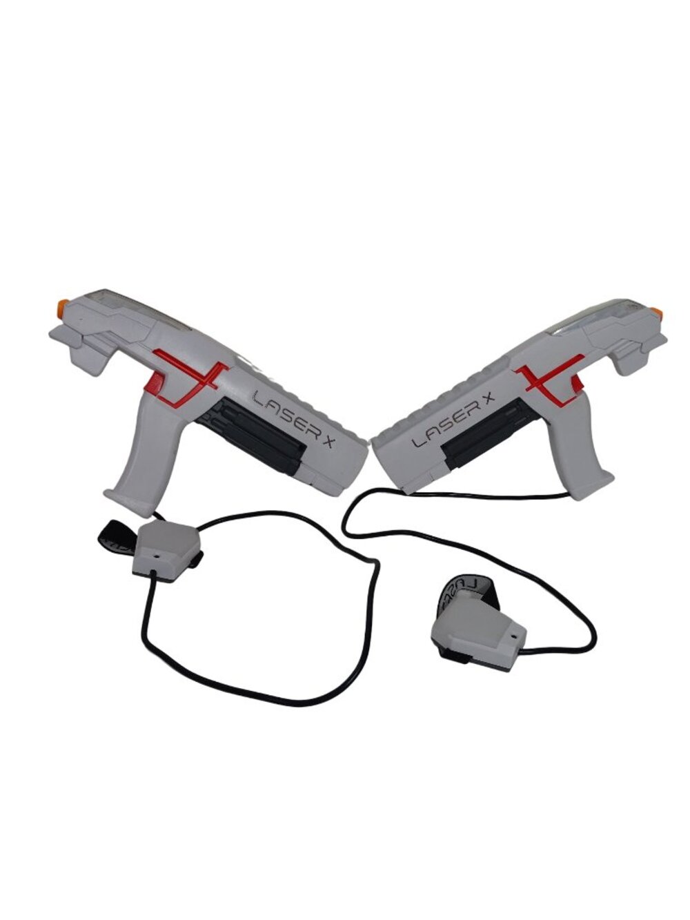 Set of 2 Player Laser X Laser Tag Gaming Set with Blasters and Arm Receivers